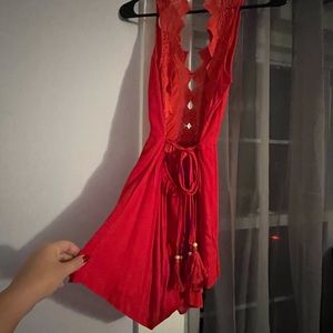 Red romper, NEW with tags